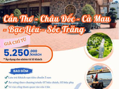 Tour Du lịch Cần Thơ - Miền Tây